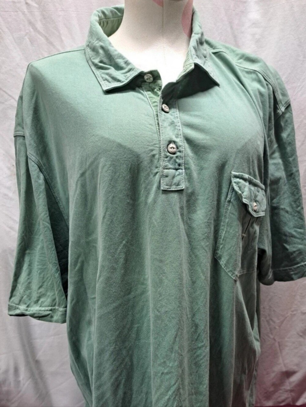 Tommy Bahama Men's Green Short Sleeve Size XXL Polo Shirt.